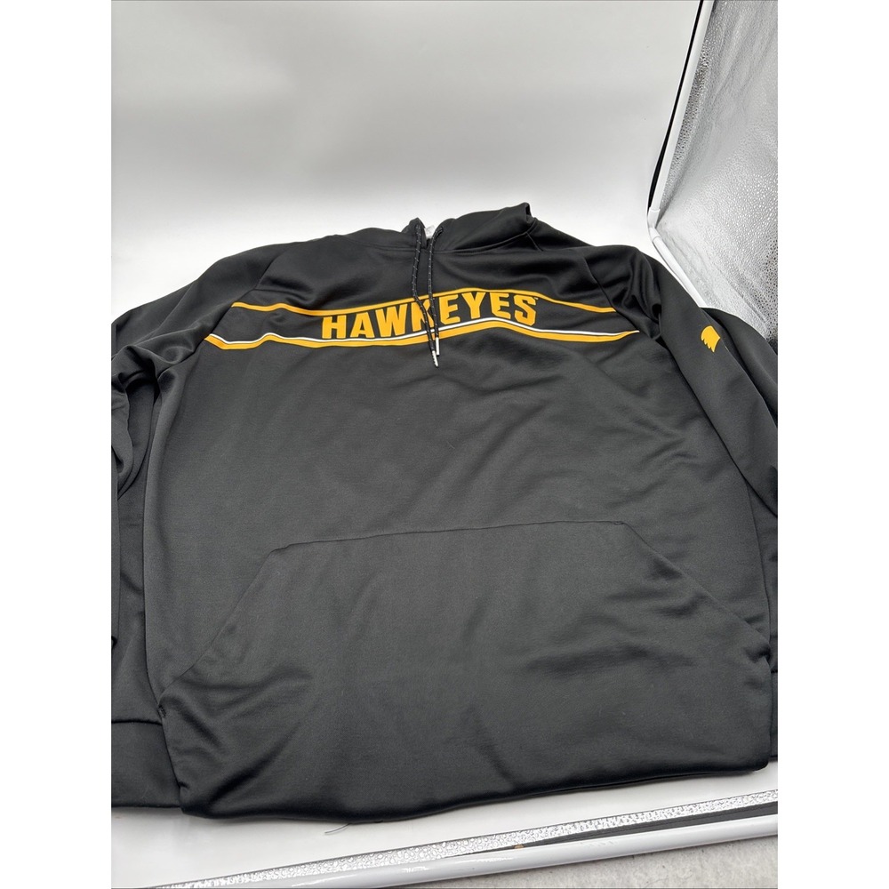Iowa Hawkeyes Pull Over Hoodie Proedge String Collar Tie XXL College Team‎